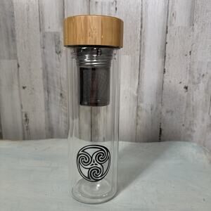 Glass Tea Steeper Infuser Bottle With Bamboo Lid By Oxford Eve’s